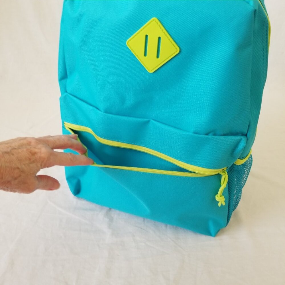 New! Lightweight Turquoise/Green Basic Backpack W… - image 3